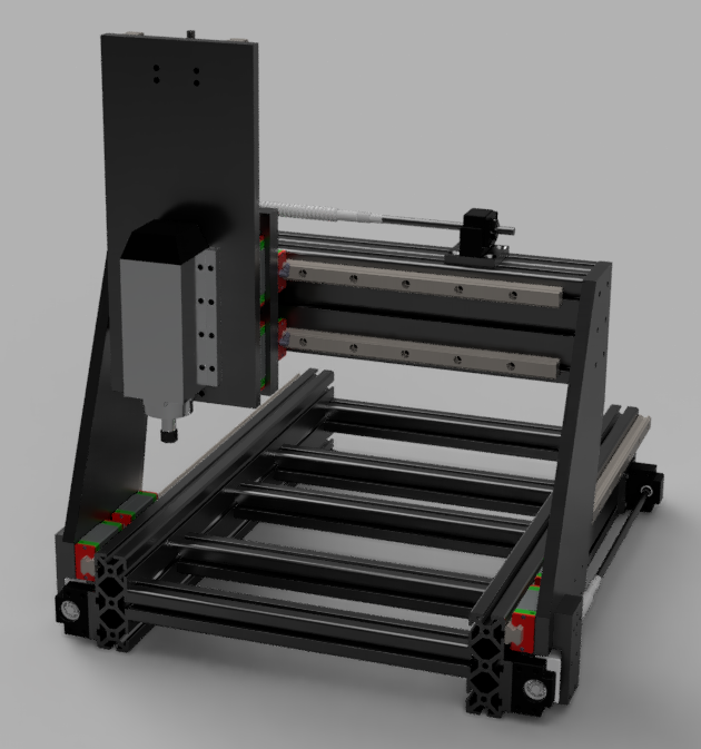 CNC-Fräse-Render